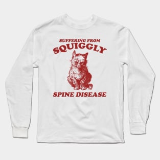 Scoliosis spine pain "squiggly spine disease" funny representation chronic illness disability rep Long Sleeve T-Shirt